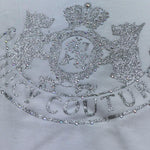 Juicy Couture T-Shirt Girocollo Tinta Unita con Stampa per Bambina JBX6709 BIANCO JUICY COUTURE 