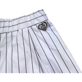 Liu Jo Short Tinta Unita con Elastico In Vita per Bambina KA5058 BIANCO LIU JO 