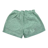 Please Short Tinta Unita Traforato per Neonata RE08240G71 VERDE ACQUA PLEASE 