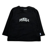 Daniele Alessandrini Shirt Girocollo Tinta Unita con Stampa Logo per Neonato 1291M1028 NERO DANIELE ALESSANDRINI 