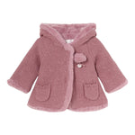 MAYORAL cappotto tinta unita modello con pelliccia e cappuccio Rosa per Neonata 2304X ROSA MAYORAL 