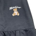 MOSCHINO gonna tinta unita con logo Nero per Bambina HDJ03W NERO MOSCHINO 