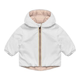 K-WAY giubbino reversibile con zip e cappuccio bicolore Bianco/beige per Neonata K7132PW BIANCO/BEIGE K-WAY 
