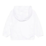 Moschino Giubbino Tinta Unita con Zip E Cappuccio per Neonato MUS02W BIANCO MOSCHINO 