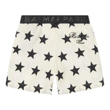 Balmain Shorts Solid Color With Star Print Cream For Girls