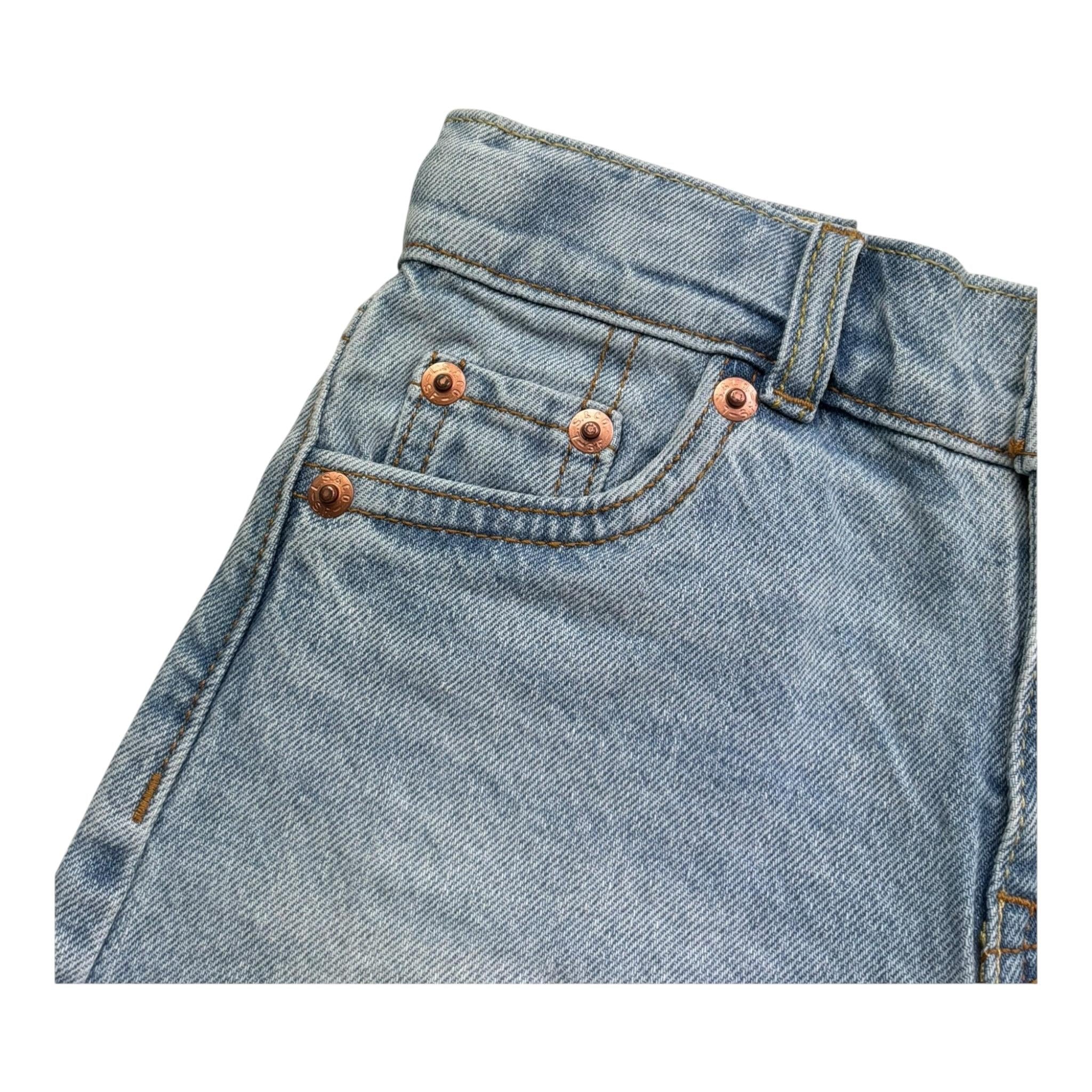Levi'S Short Tinta Unita In Denim per Bambina 34EM220K AZZURRO LEVI'S 