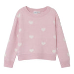 NAME IT maglia girocollo tinta unita con stampa cuori Rosa per Bambina 13235240 ROSA NAME IT 
