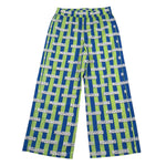 Moschino Pantalone Fantasia A Righe con Stampe Logo per Bambino HDP06Y BLU/VERDE MOSCHINO 