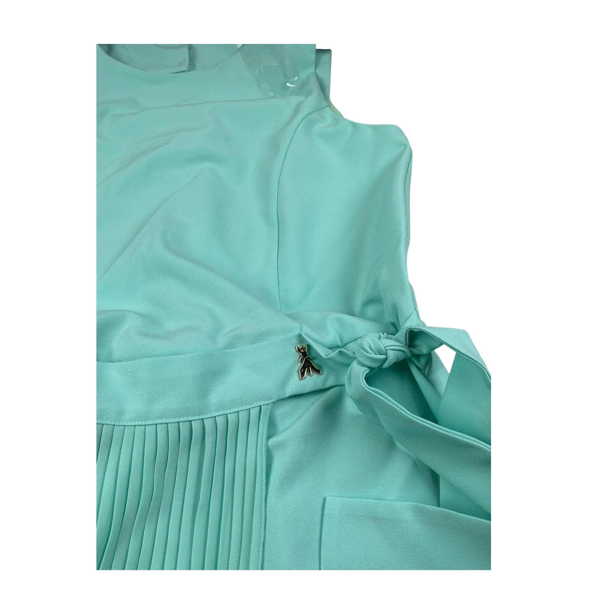 Patrizia Pepe Tuta Giromanica Tinta Unita per Bambina 7T0019 VERDE ACQUA PATRIZIA PEPE 