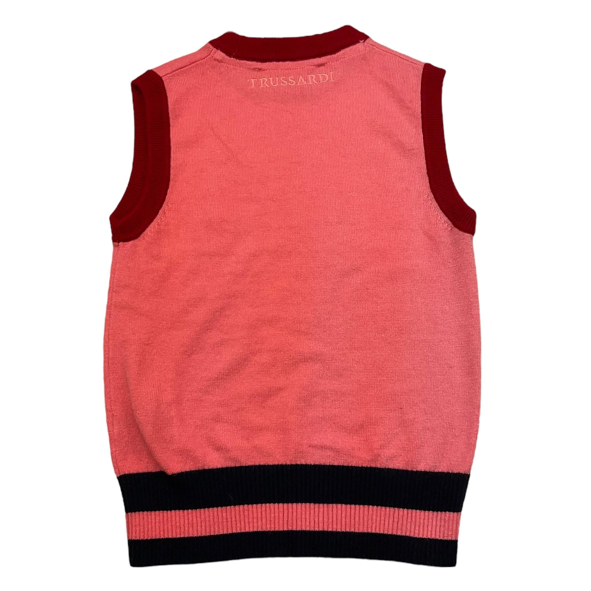 TRUSSARDI gilet tinta unita girocollo Rosa per Bambina TGA25049GL ROSA TRUSSARDI 