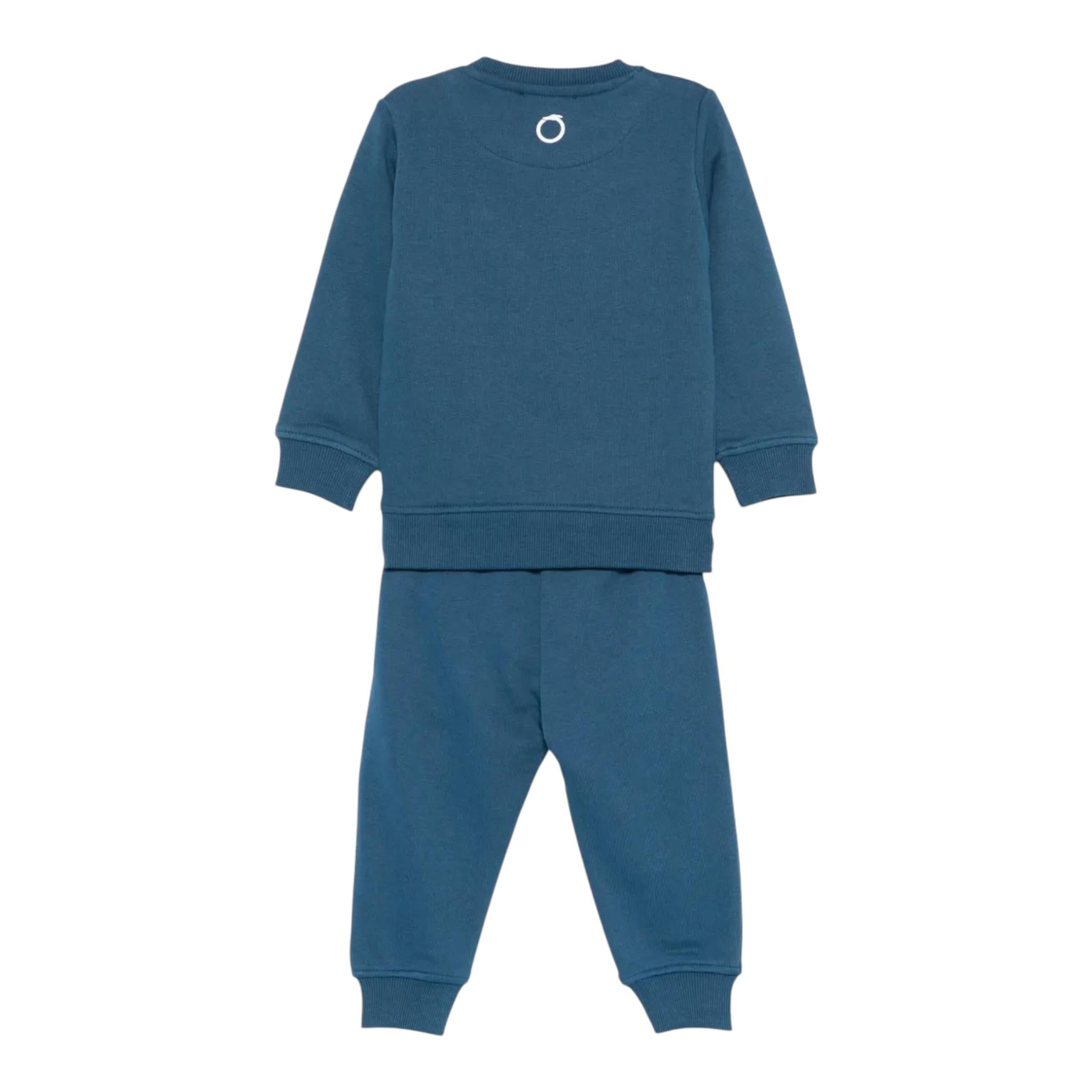 TRUSSARDI completo 2pz felpa-pantalone tinta unita Blu per Bambino TIA24121CFX BLU TRUSSARDI 