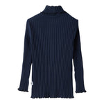 IL GUFO shirt tinta unita con collo alto Blu per Bambina A24TA061M7004 BLU IL GUFO 