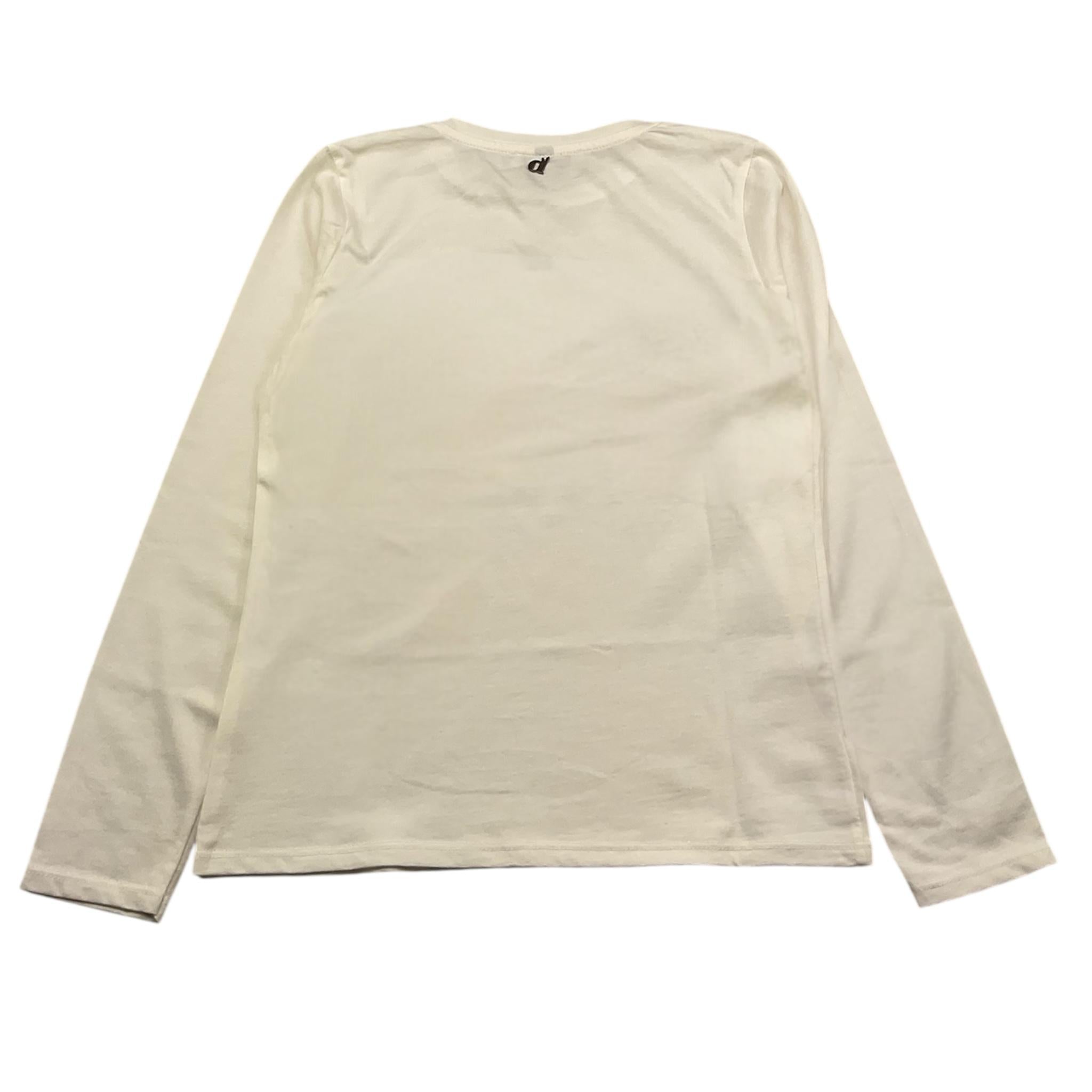 DIXIE shirt girocollo tinta unita con stampa Panna per Bambina LB26030G56 PANNA DIXIE 