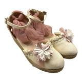 Juana Sanchez Plain Espadrilles With Cream Appliques For Girls