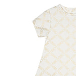 Michael Kors Abito Mezza Manica Girocollo Logato Panna per Bambina R30311JXX PANNA MICHAEL KORS 