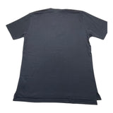 Over-D Solid Color Crew Neck T-Shirt With Side Openings Black For Boys