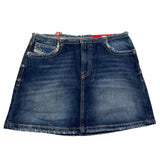 Diesel Denim Skirt Solid Blue For Girls