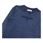 TRUSSARDI shirt girocollo tinta unita con stampa Blu per Bambino TBA25133TS BLU TRUSSARDI 