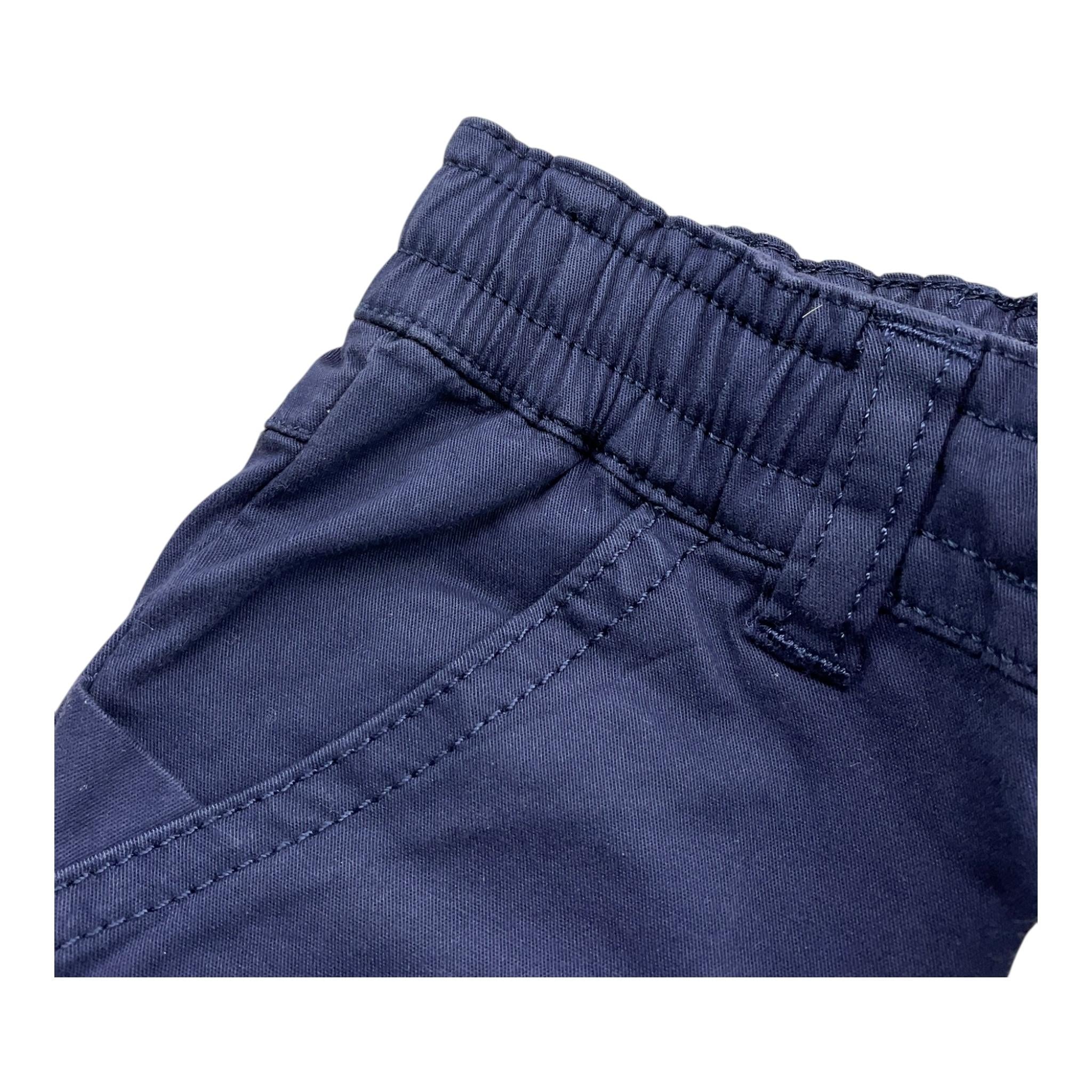 Timberland Bermuda Tinta Unita con Elastico In Vita per Neonato T04A18 BLU TIMBERLAND 