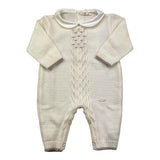 NINNAOH tutina tinta unita con ricami Panna per Neonata I24311TF PANNA NINNAOH 