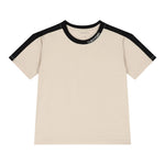 Calvin Klein T-Shirt tinta unita con Profili In Contrasto Beige per Bambino IB0IB02457X BEIGE CALVIN KLEIN 