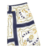 Monnalisa Short Print Fantasy With Elastic Waist Cream/Blue For Boys