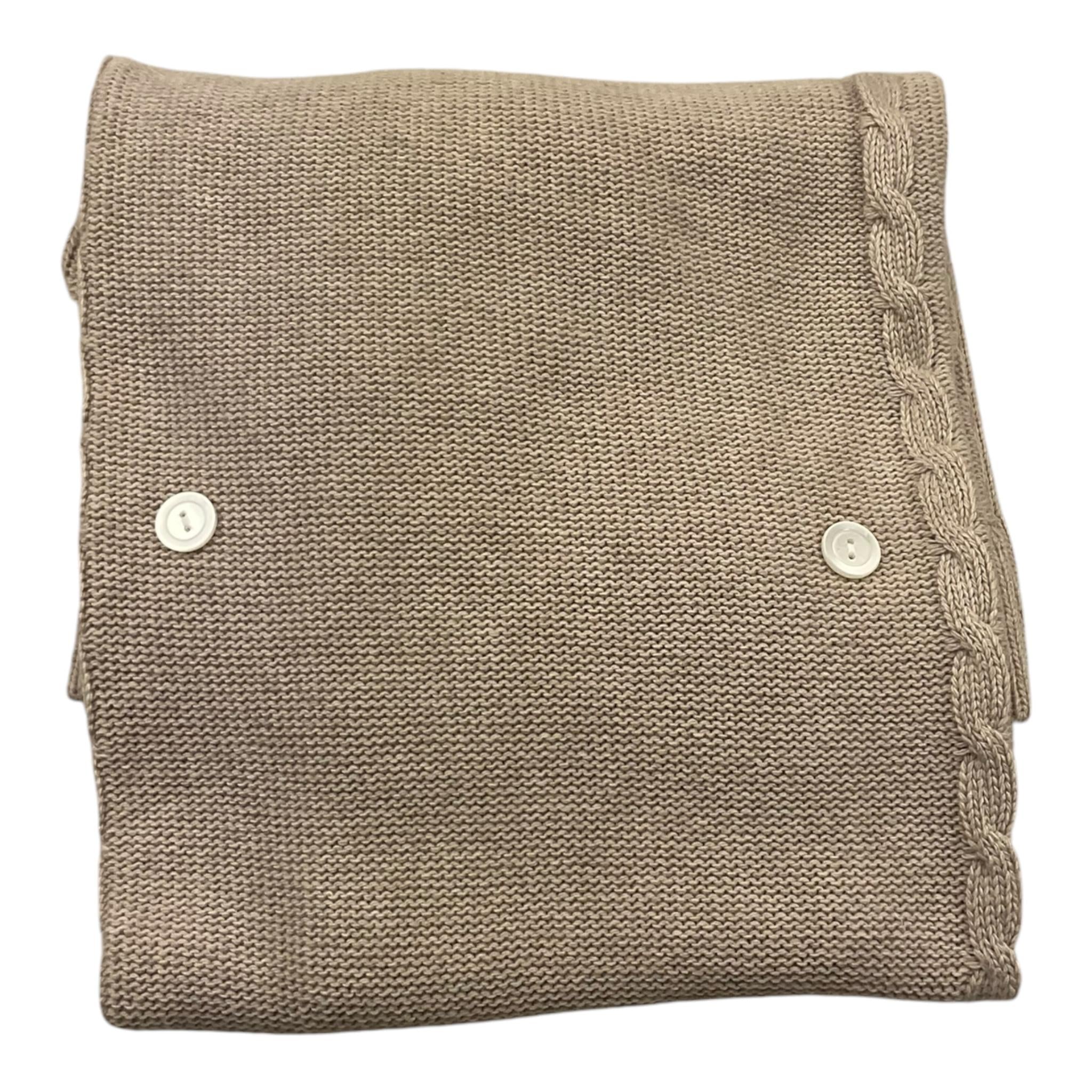 LE BEBE' coperta tinta unita con ricami Beige per Neonato LBB5057 BEIGE LE BEBE' 