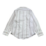 Eleventy White Striped Solid Color Long Sleeve Shirt for Boys