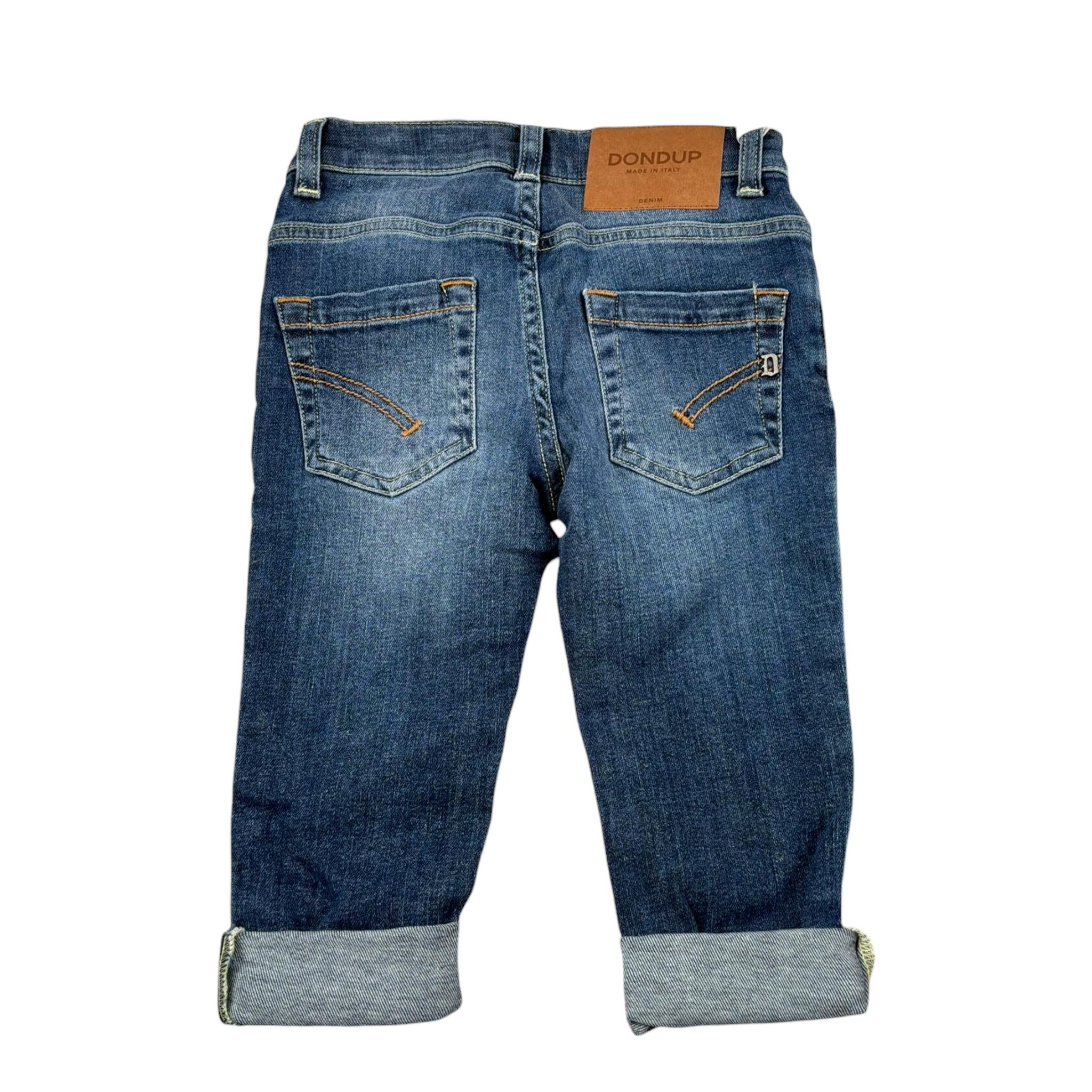 Dondup Jeans Tinta Unita per Bambino DMPA124 BLU DONDUP 
