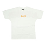 Disclaimer Solid Color Crew Neck T-Shirt With Contrast Print White For Boys