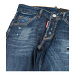 DSQUARED2 jeans tinta unita con strappi Blu per Bambino DQ0236 BLU DSQUARED2 