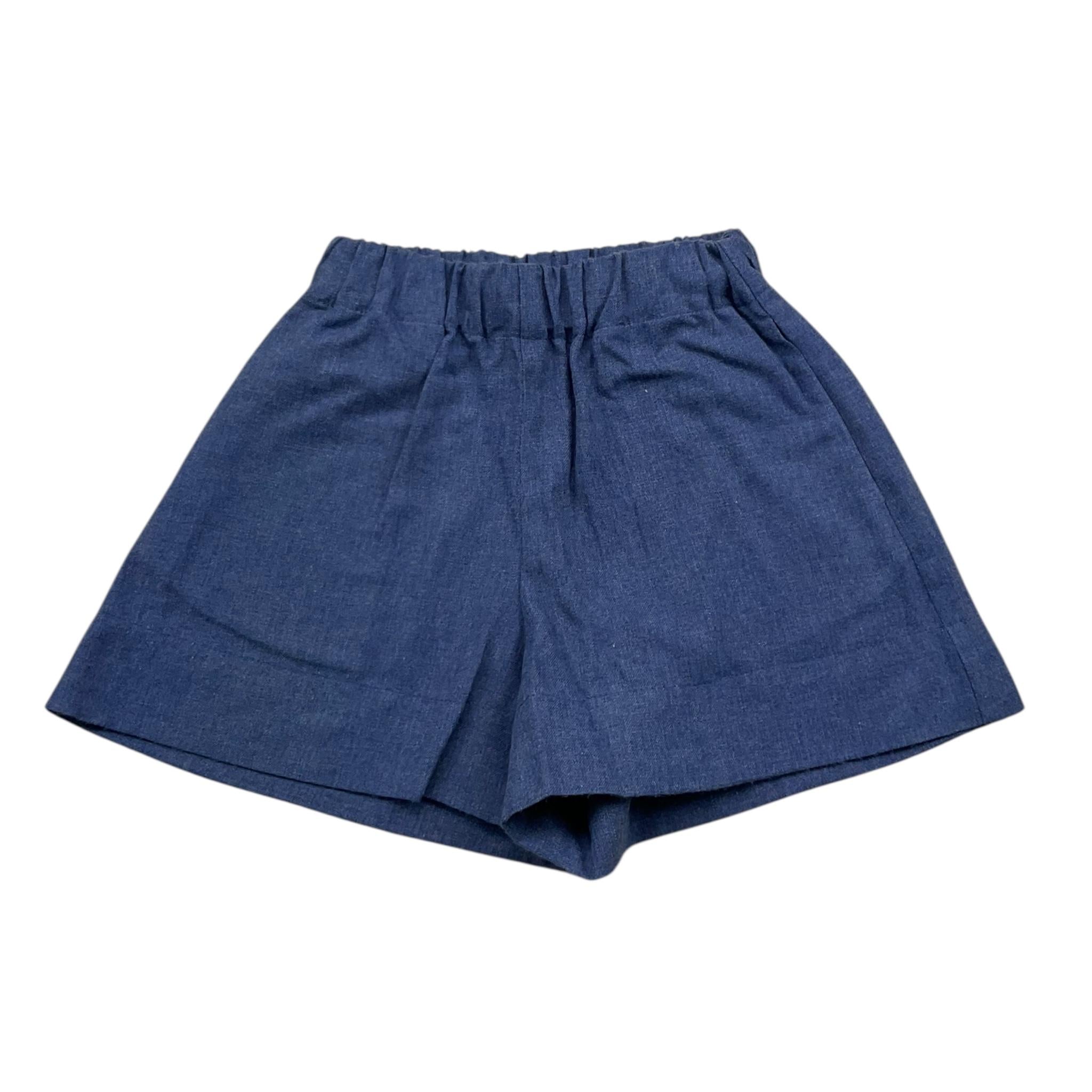 ILFAROBIMBI short tinta unita cn elastico in vita Blu per Bambina IFB50305 BLU ILFAROBIMBI 