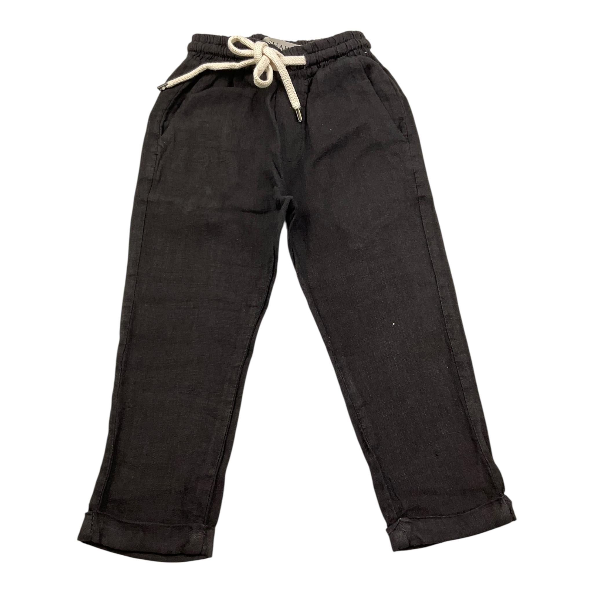 Shako' Pantalone Tinta Unita con Elastico In Vita per Neonato PSK0394BN NERO SHAKO' 