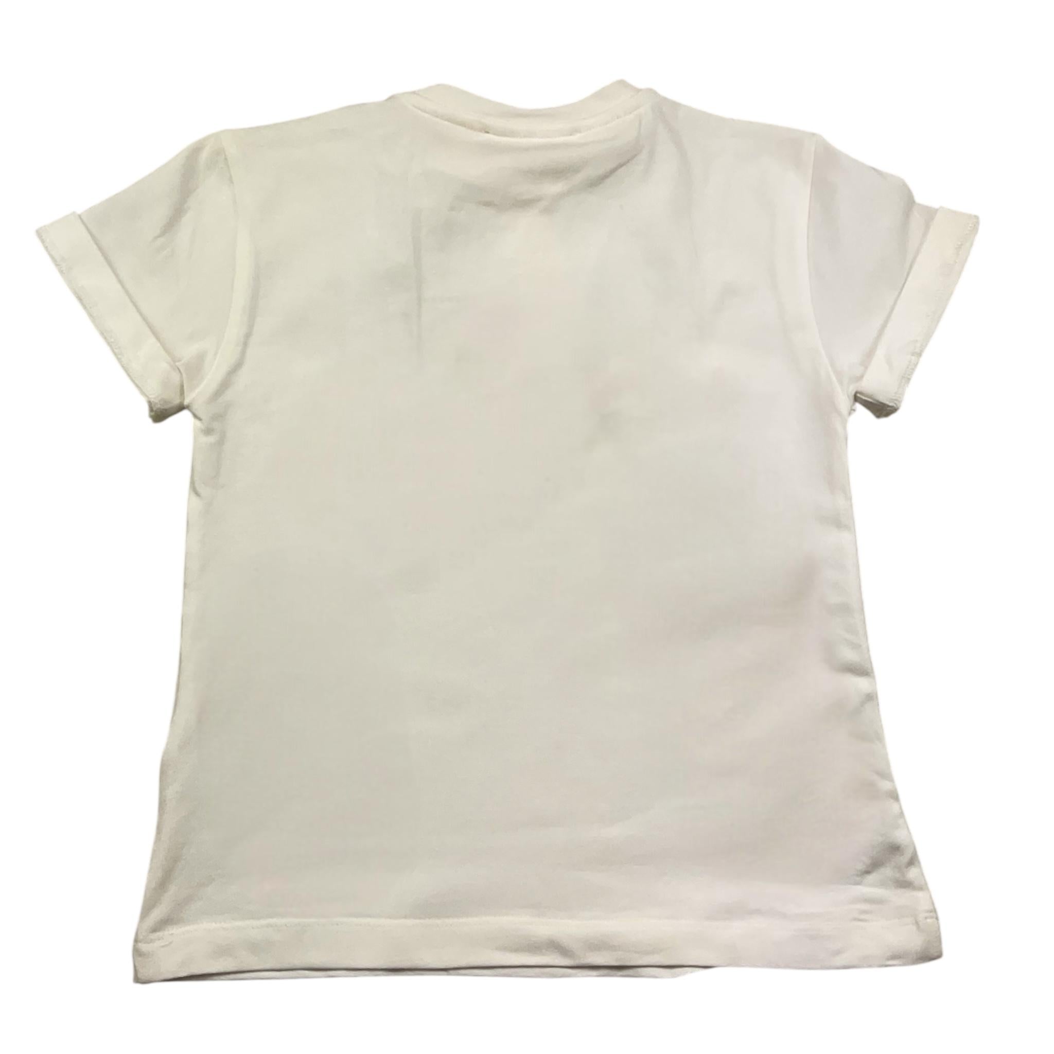 Elisabetta Franchi T-Shirt Girocollo Tinta Unita con Trafori per Bambina EFTS228 PANNA ELISABETTA FRANCHI 