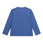 GUESS shirt girocollo tinta unita con stampa Blu per Neonato N4YI30K8HM4 BLU GUESS 