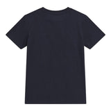 Guess T-Shirt Girocollo Tinta Unita con Stampa per Bambino L5RI12K8HM4 BLU NOTTE GUESS 
