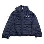 Sun68 Giubbino Tinta Unita con Cappuccio E Logo per Bambino R35301 BLU SUN68 