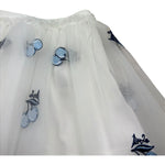 Liu Jo Gonna Tinta Unita In Tulle con Ricami per Neonata KA5043N BIANCO LIU JO 