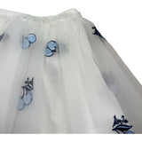 Liu Jo Gonna Tinta Unita In Tulle con Ricami per Neonata KA5043N BIANCO LIU JO 