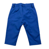 Daniele Alessandrini Solid Color Pants with Elastic Waist Blue for Newborn