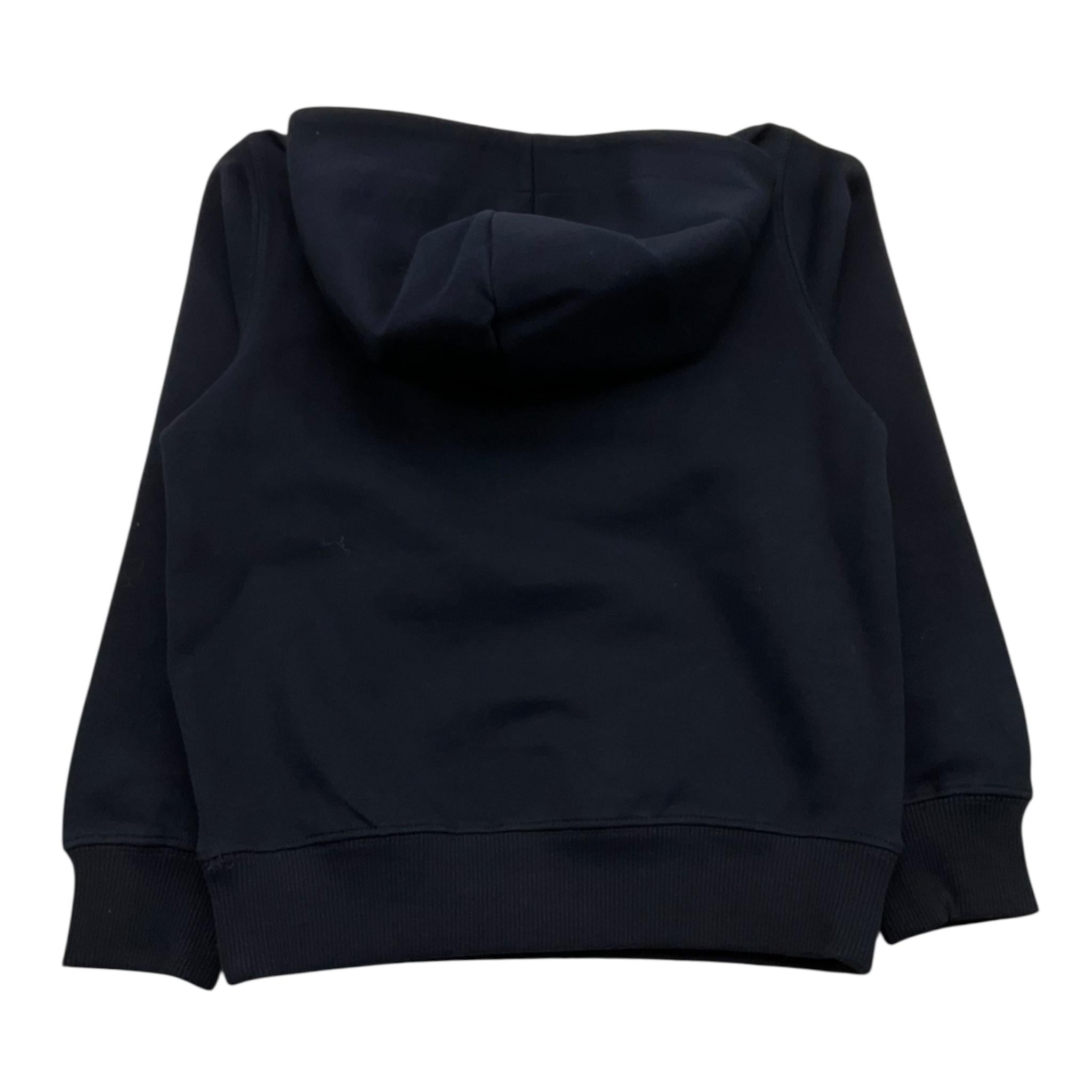 SUN68 felpa chiusa con cappuccio tinta unita con logo Nero per Bambino F43312 NERO SUN68 