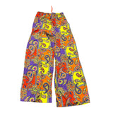 4Giveness Multicolor Printed Palazzo Pants Solid Color For Girls