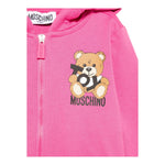 Moschino Felpa con Zip Ecappuccio Tinta Unita per Neonata MUF05XL FUXIA MOSCHINO 