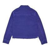 Max&amp;Co. Solid Color Denim Jacket With Blue Buttons For Girls