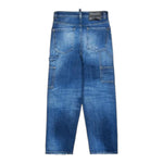 DSQUARED2 jeans tinta unita con strappi Blu per Bambino DQ2636 BLU DSQUARED2 