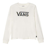 VANS shirt girocollo tinta unita con stampa logo Panna per Bambina VN000K97FS8 PANNA VANS 
