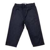 Emporio Armani Solid Color Pants With Elastic Waist Blue For Newborn