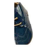 BABY WALKER scarpina tinta unita lucida Blu per Neonato 1089 BLU BABY WALKER 