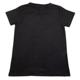 Vicolo T-Shirt Crew Neck Solid Color With Black Logo Print For Girls