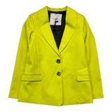 Gaelle Acid Green Solid Color Jacket For Girls